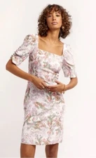 Rebecca Minkoff Floral Square Randy Dress XL Coquette Trad Dollette Cottagecore