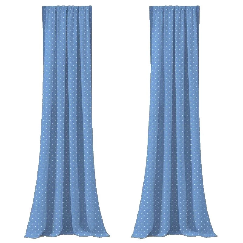 Polka Dot Cortinas de ventana Blanco