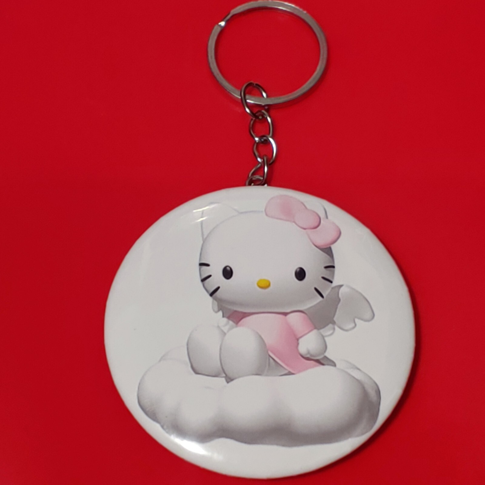 2 1/4 Inch Hello Kitty Angel Bottle Opener Keychain