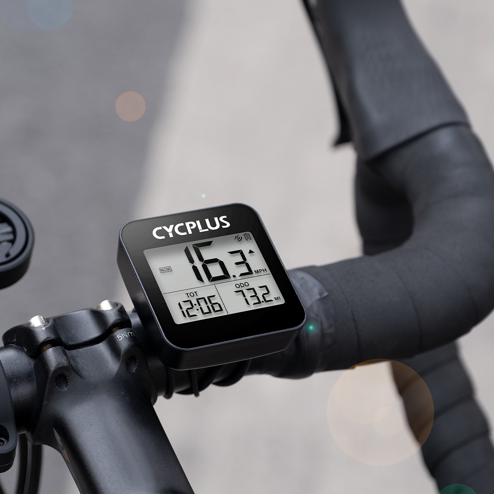 CYCPLUS 2" GPS Wireless Bike Computer Waterproof Cycling Digital Odometer A8V2