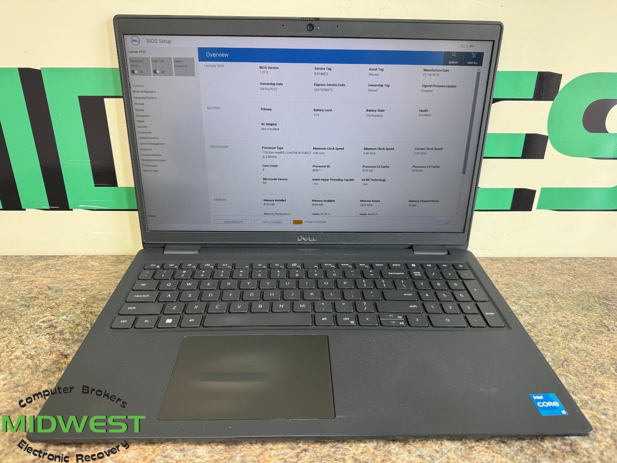 Dell Latitude 3520 i5-1145G7 2.6GHz 8GB 256GB SSD | eBay