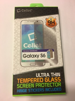 CELLET Premium Tempered Glass Screen Protector For Samsung Galaxy S6