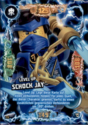 76 - Level Up Schock Jay LEGO Ninjago Trading Card Serie 6 NEXT