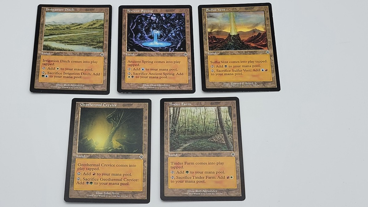 5 Sacrifice Land - Invasion - 1x of each - MP-NM - Sets - Magic MTG FTG 5 Sacrifice Land - Invasion - 1x of each - MP-NM - Sets - Magic MTG FTG