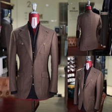 Classic Men Blazer Notch Lapel Outdoor Sport Jacket Business Casual Coat