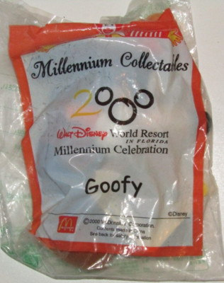 McDonalds Happy Meal weiches Plüschtier 2000 Millennium Sammlerstücke Goofy