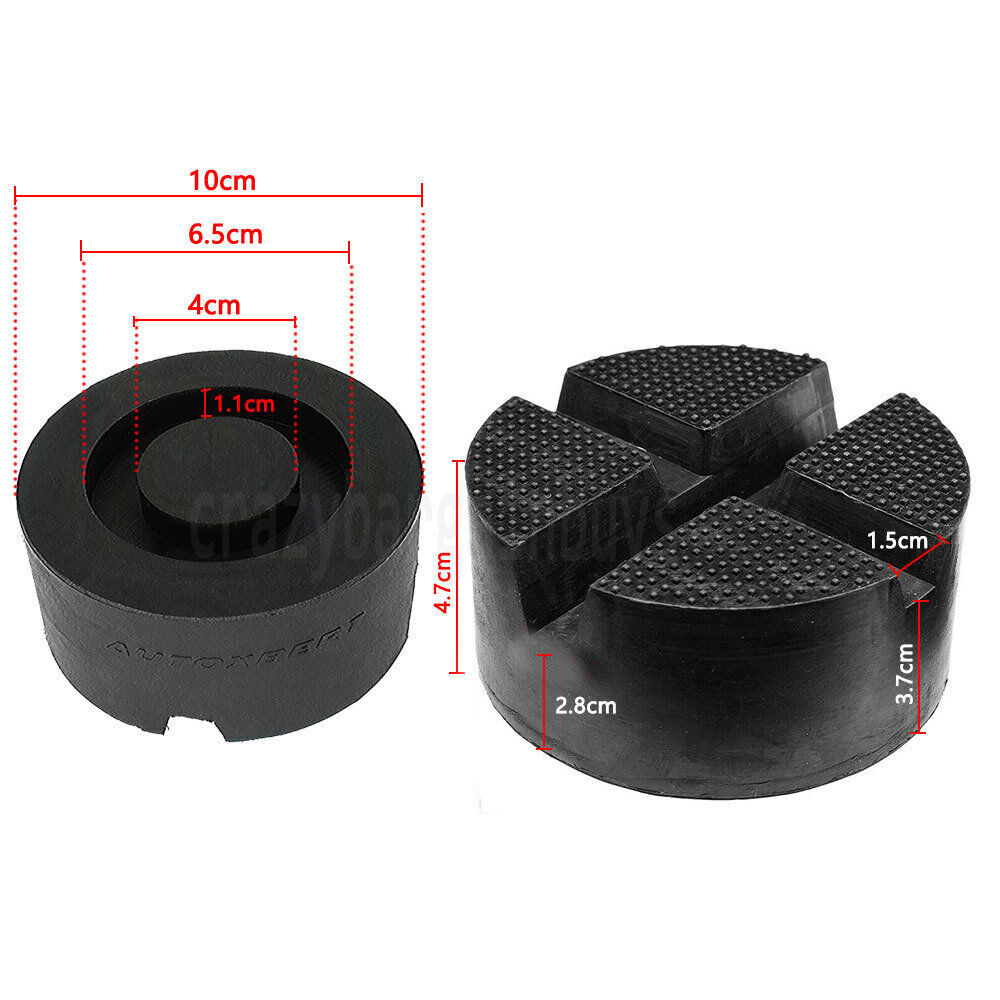 Car Lift Jack Stand Frame Rail Adapter Slotted Rubber Jack Pad 6.5 × 5 × 4.5 in from Garden Sets - price 27.6