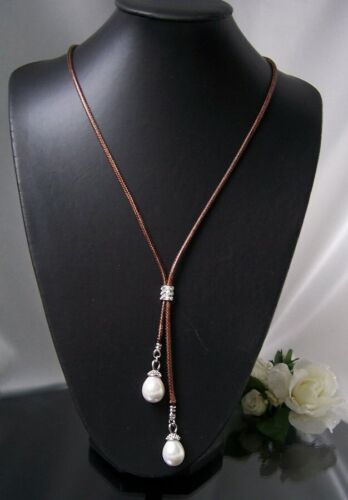 Perlenkette Perlen Armband Ohrringe Muschelkernperlen Schmuck Set Hochzeit VS7# - Bild 71 von 99