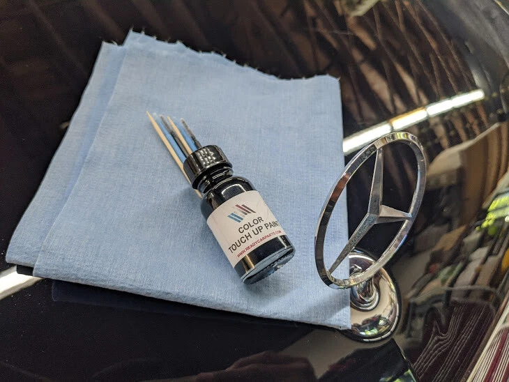Kit de retoque de pintura genuino OEM MERCEDES BENZ 100 % combinación de colores | Elige tu color Foto 4 de 4