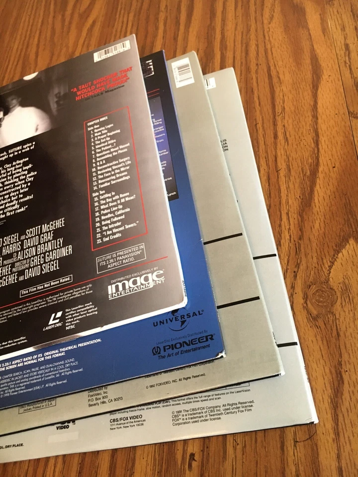 Laserdisc Lot Of 4 Action / Thriller LDs Die Hard 1 2 Mercury Rising Suture - Image 3 of 4