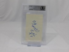 Fat Lever Signed 3x5 Index Card Beckett Encapsulated Nuggets Mavs Trail Blazers