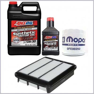 AMSOIL MOTORÖL 5W30 ÖLFILTER LUFTFILTER FÜR CHRYSLER SEBRING 1995 - 2000 2.0