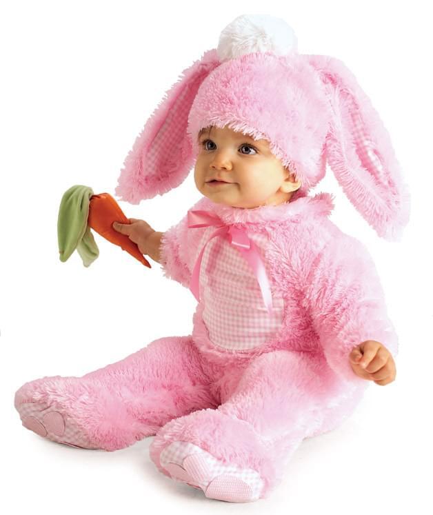 Lil' Wabbit, Rabbit Pink Bunny Baby Costume 6-12 Months