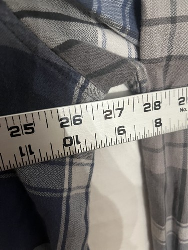 Camisa a cuadros Columbia Sportswear manga larga para hombre azul gris XXL 0208 - Imagen 5 de 8