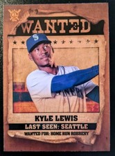 2021 Topps Big League Baseball Kyle Lewis Wanted Insert #WT-5 Seattle Mariners