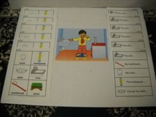 Dental Health K-1 Classroom Writing Center 13 Piece 6 Student Laminated New 