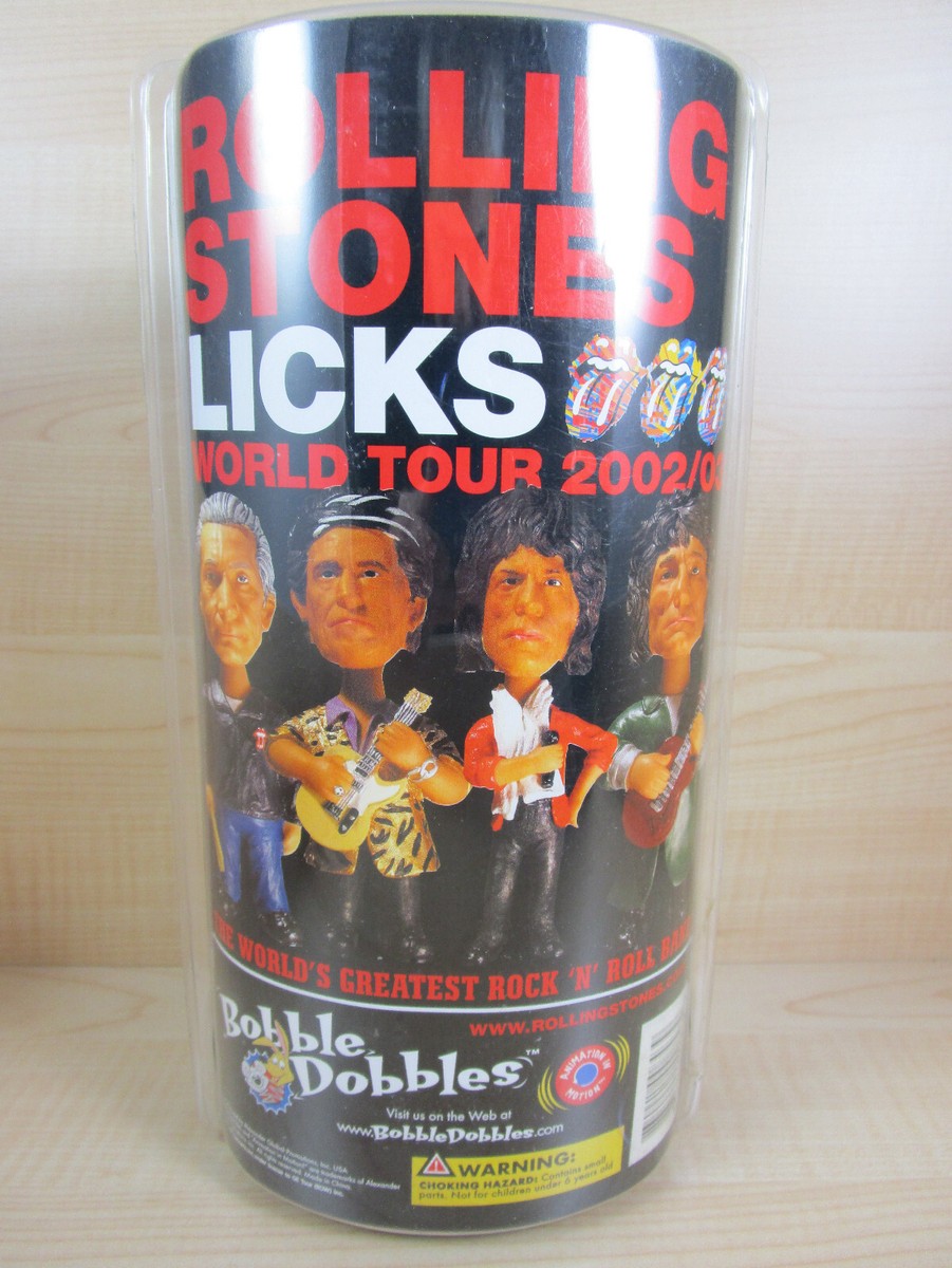 Rolling Stones BOBBLE DOBBLES Set of 4 LICKS World Tour 2002/03 | eBay