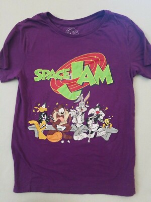 Space Jam Movie Bugs Bunny Injured Bench Taz Daffy Graphic T Shirt