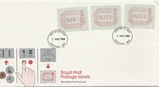 GB Frama Labels 1984 on Three FDCs