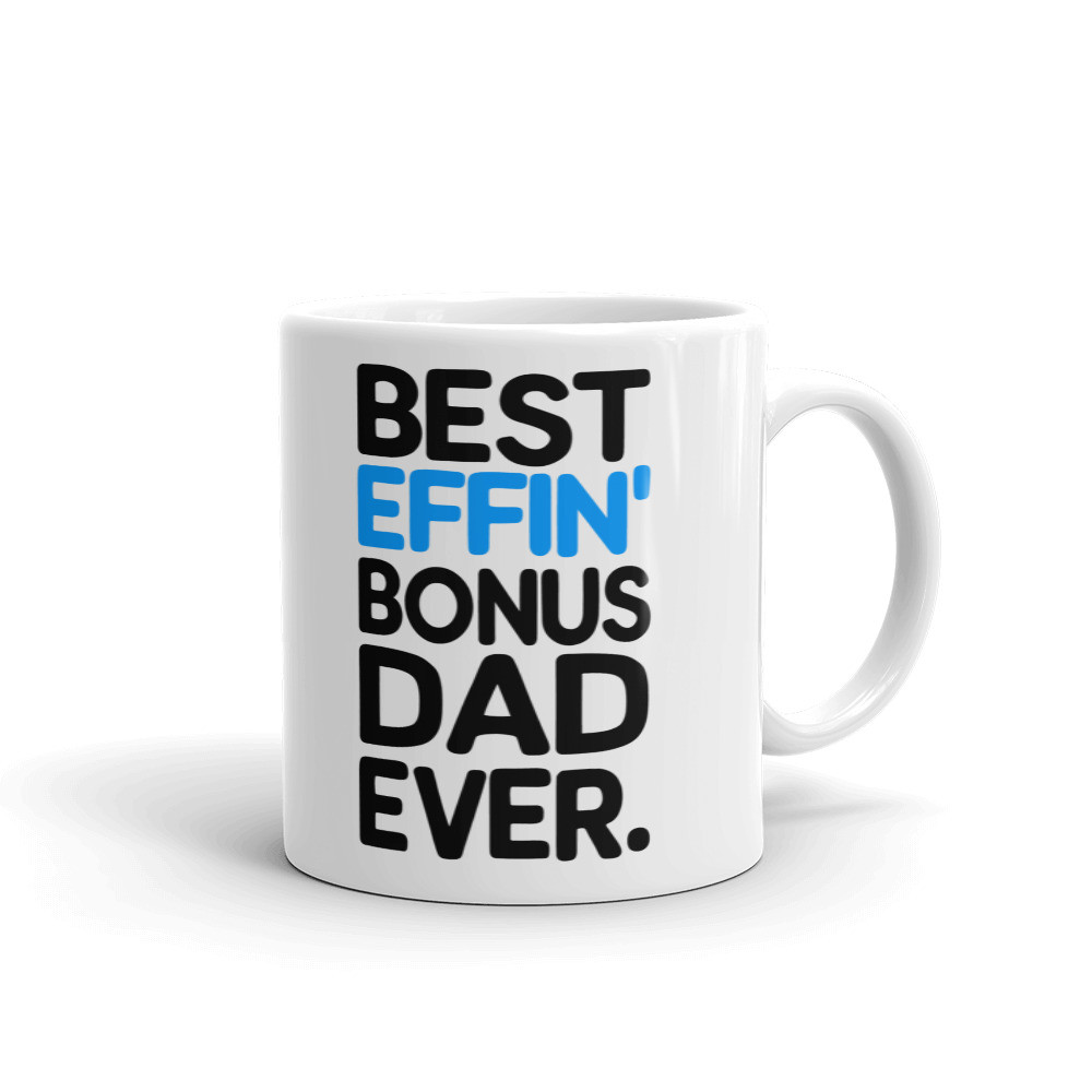 Best Effin Bonus Dad Ever Stepdad Coffee Tea Ceramic Mug Office Work Cup Gift