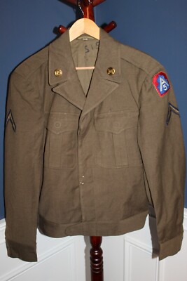 Original WW2 Army 5th Army Patched Ike Jacket, 1944