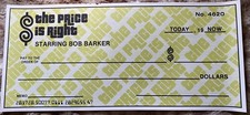 The Price is Right Authentic 44X20 Bob Barker Check Game Check MUSEUM QUALITY!