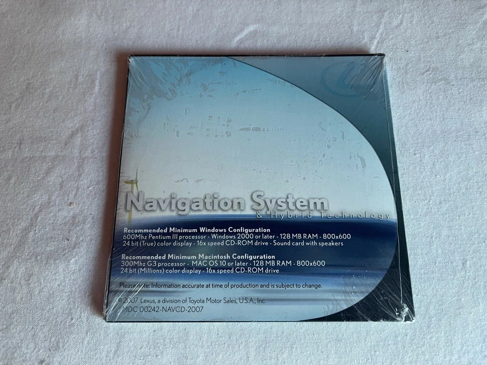 NEW Lexus NAVIGATION SYSTEM & HYBRID TECHNOLOGY CD 1&2 MDC00242-NAVCD-2007 OEM - Image 2 of 2