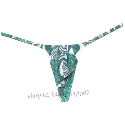 Men Swim Thong Micro G-string Underwear Tiny Waist Sport T-back Slim Pouch Tanga