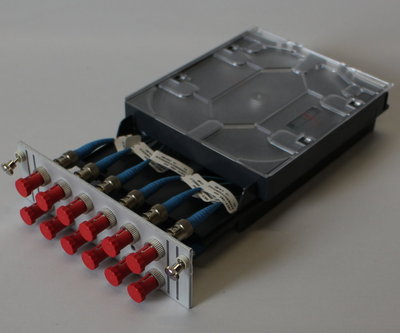 N21-03627 Patchpanel Spleissbox R&M Glasfaser 12 x ST Buchse neuwertig
