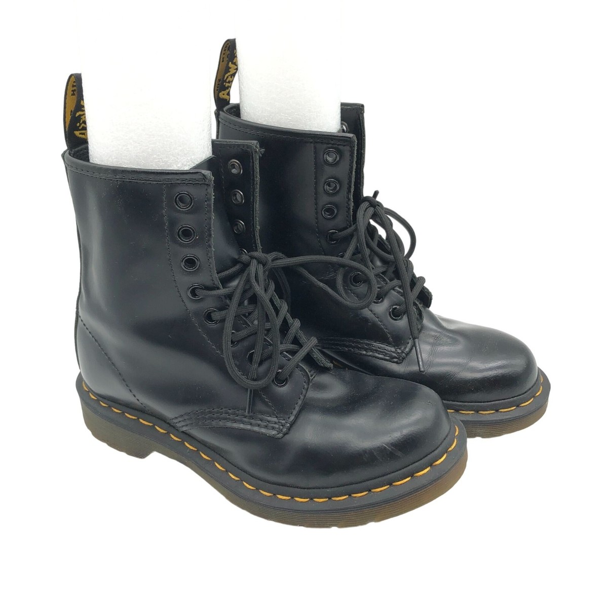 Dr. Martens Womens 1460 Patent Leather Lace Up Boot Black 6 | eBay