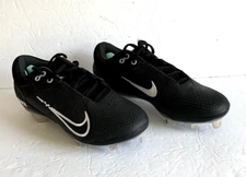 Nike Hyperdiamond 4 Elite Women CZ5917-010 Black Metal Softball Cleats Size 6