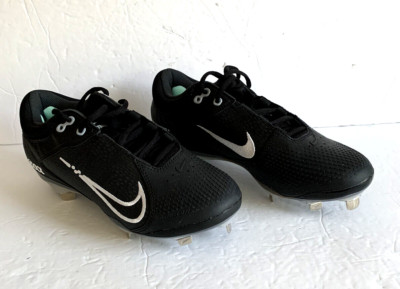 Nike Hyperdiamond 4 Elite Women CZ5917-010 Black Metal Softball Cleats Size 6