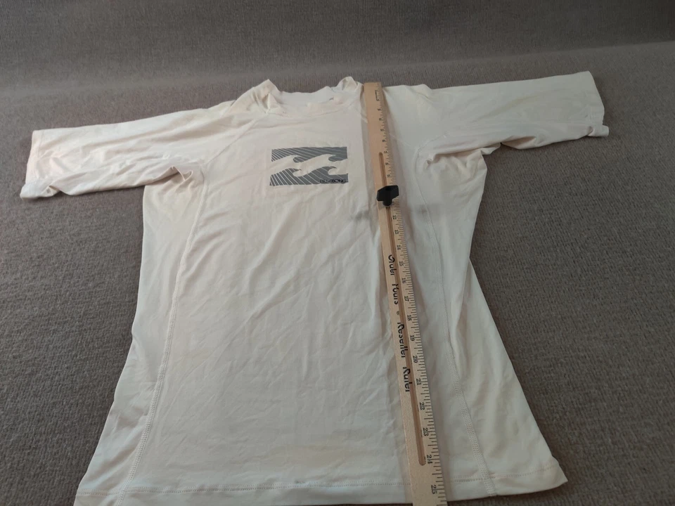 Camisa Billabong Jóvenes Niños XL Blanca Parasol UPF 50 Manga Corta Playa Surf Foto 3 de 4