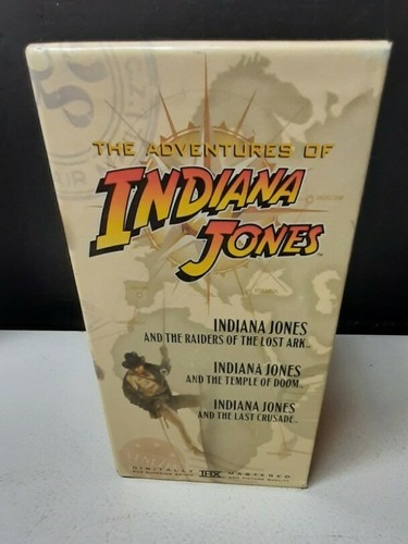 Indiana Jones Trilogy (VHS Box Set, SEALED) - Picture 2 of 2