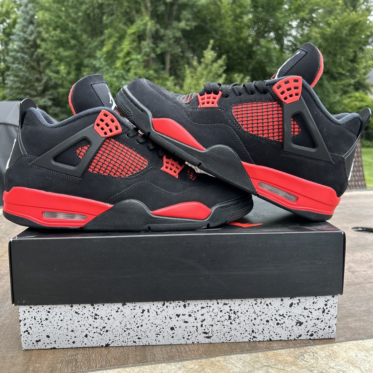 Size 11 - Jordan 4 Retro Mid Red Thunder 195243538011| eBay
