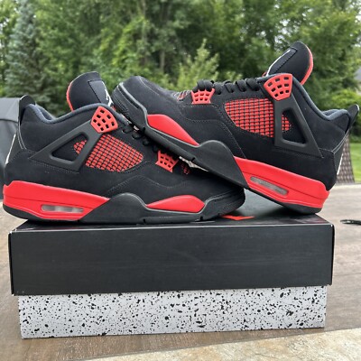 Size 11 - Jordan 4 Retro Mid Red Thunder 195243538011| eBay