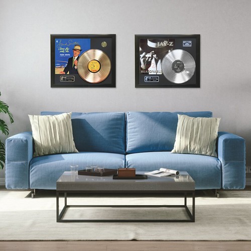 Pantalla de grabación LP dorada de Bob Marley enmarcada en vivo de Legends of Music - Imagen 4 de 4