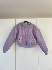 Good American Dusty Violet De’luxe Bomber Jacket Size 00/0