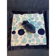 Carters plush blue whale baby lovey polka dots security blanket Carter s