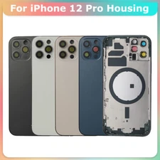 US Rear Back Housing Cover Battery Door Frame Replacement For iPhone 12 Pro 6.1"