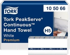 Tork PeakServe Continuous Paper Hand Towels White H5, Compressed 12 X 270 Sheets