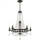 Quoizel LVY5005WT Livery 5 Light Damp Rated Chandelier Western Bronze Finish