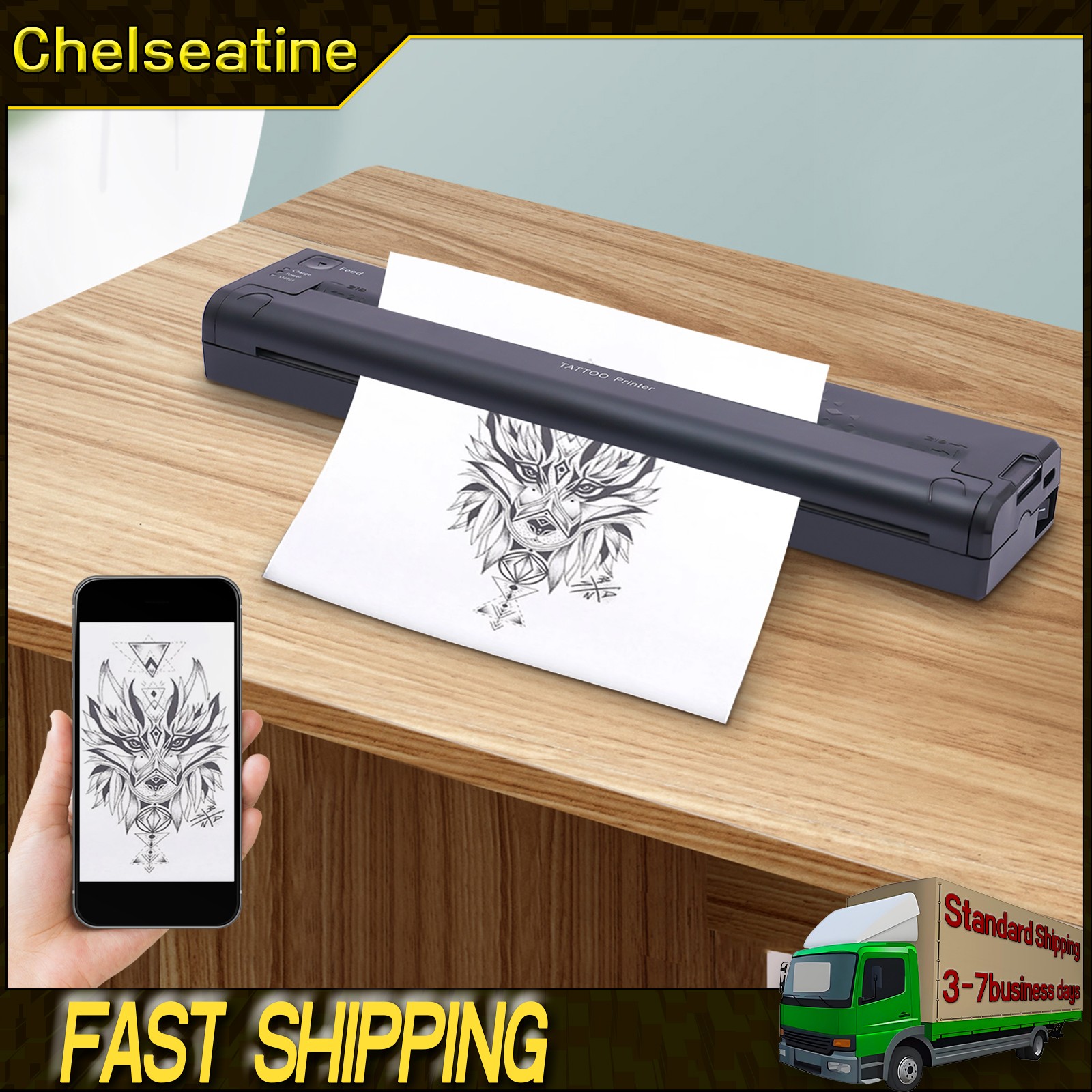 Tattoo Transfer Clear Tattoo Stencil Printer Thermal Copier Machine USB Portable
