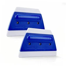  2Pack Rubber Edge Squeegee Decal Applicator Craft Vinyl Scraper for Vinyl 