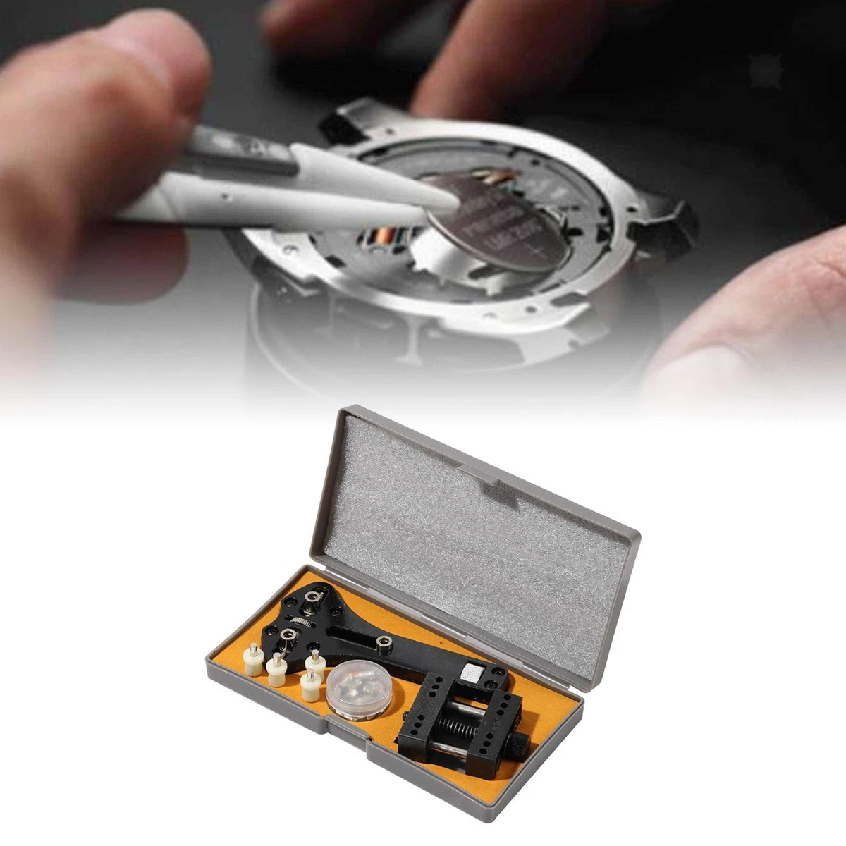 Presse à Outils Pour Horloger Uxcell – 20 Meurt, étui De Dos De Montre Acrylique