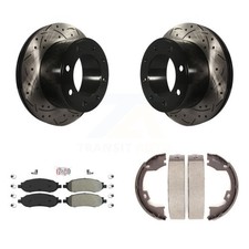 Transit Auto KDA-103352 Brake Disc and Pad Kit Rear for F350 Truck F250 Ford