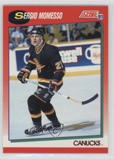 1991-92 Score Canadian Sergio Momesso #121 0a4
