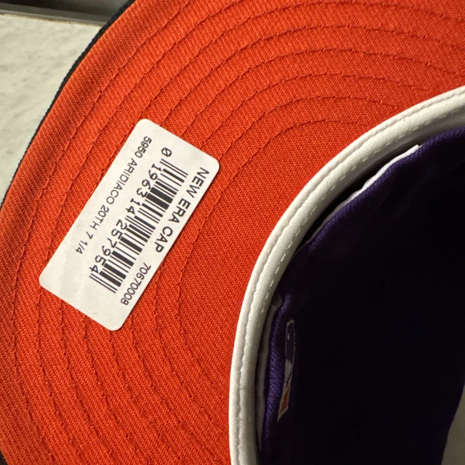 7 1/4Orange UV New Era Exclusive Arizona Diamondbacks 20th Anniversary Fitted - Image 4 of 4