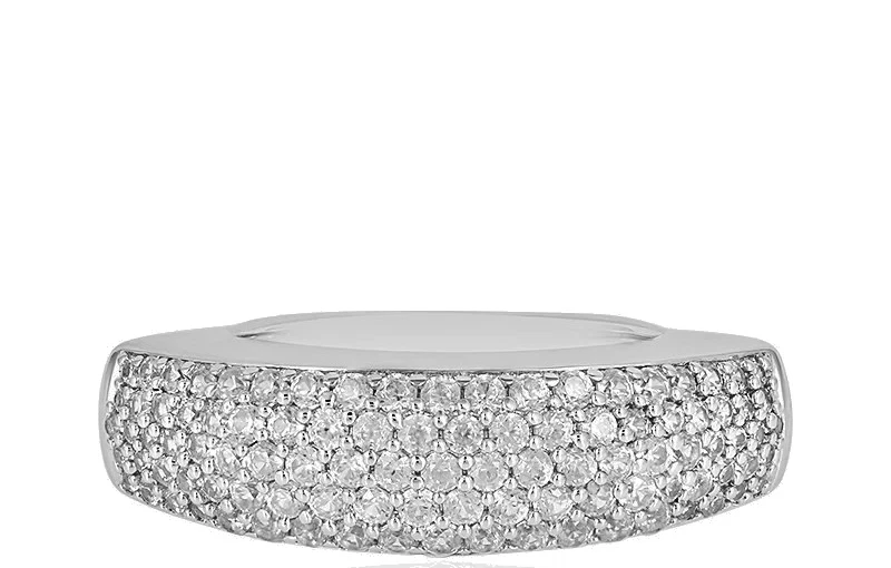 Splendido ANELLO in ARGENTO STERLING 925 con ZIRCONI NATURALI CAMBOGIA 1,216ct - Immagine 3 di 4