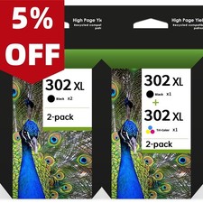 1-2er DRUCKERPATRONEN für HP 302 XXL OfficeJet 3830 3831 3636 3630 3833 3835 XXL